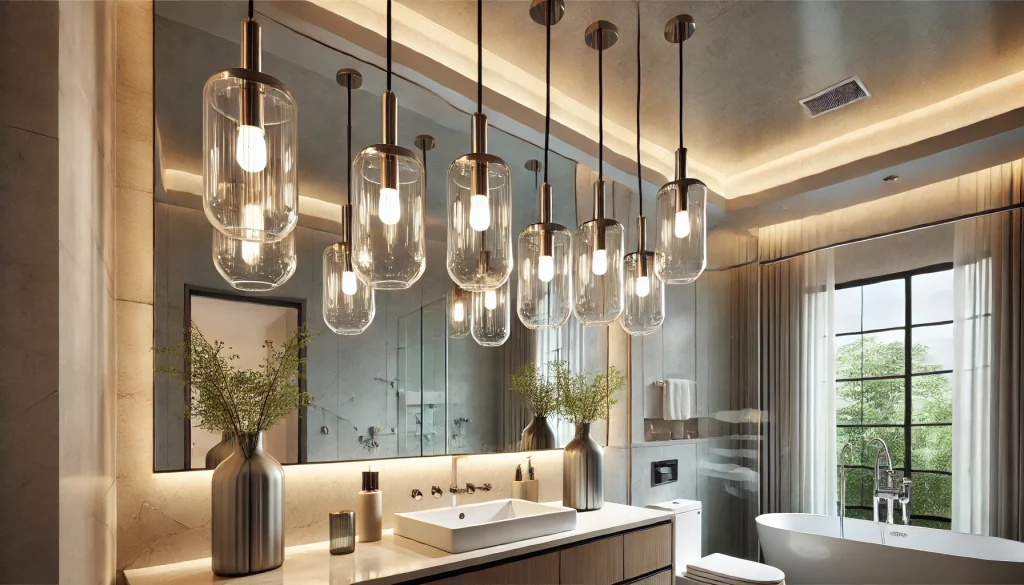 03 - Make A Statement With Bathroom Pendant Lighting