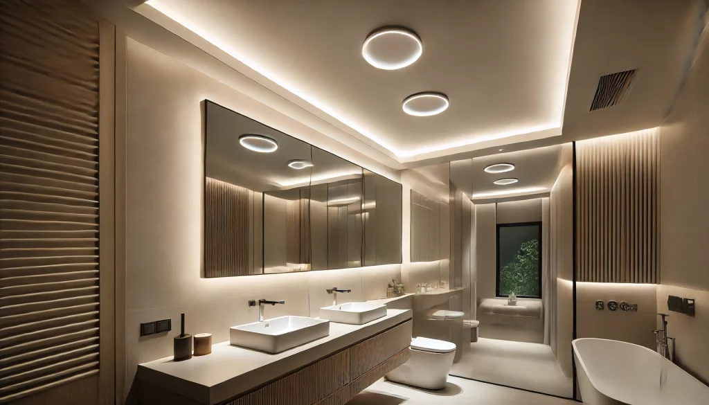 04 - Embrace Clean Lines With Bathroom Recessed Lighting