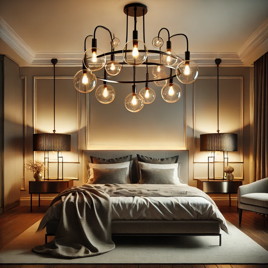 Bedroom With Modern And Classic Fixtures For Timeless Appeal - 06